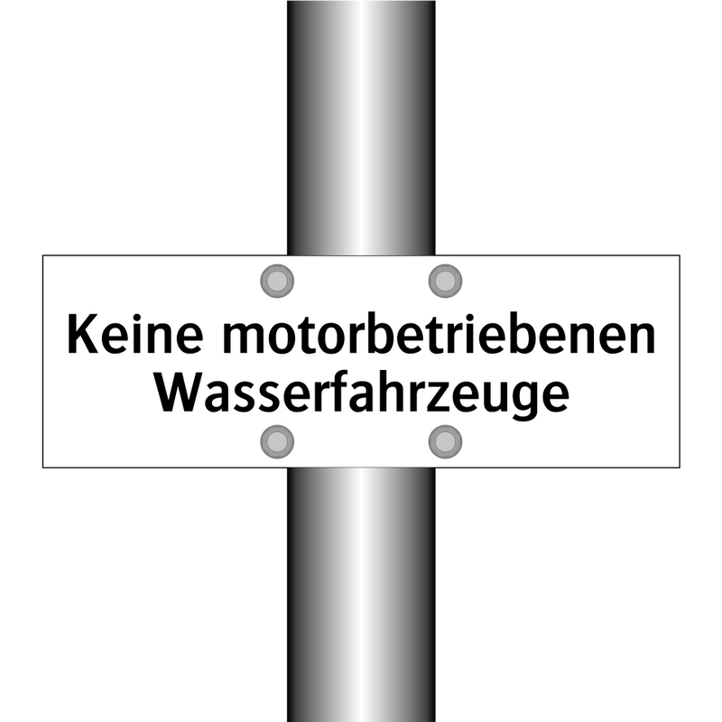 Keine motorbetriebenen Wasserfahrzeuge