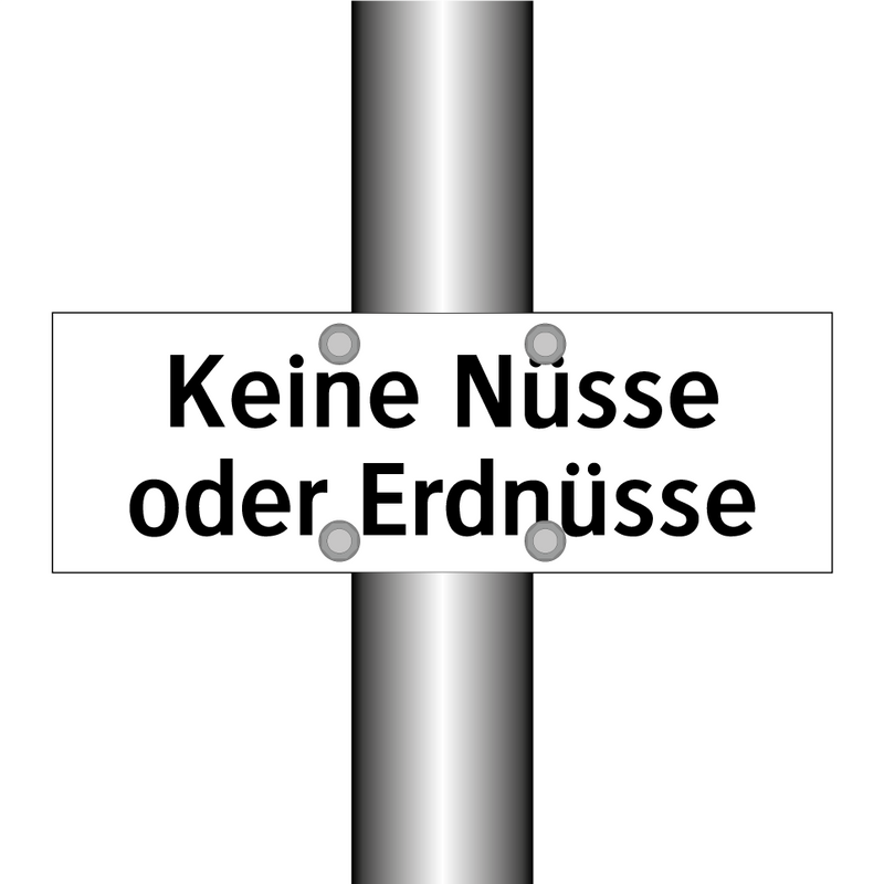 Keine Nüsse oder Erdnüsse