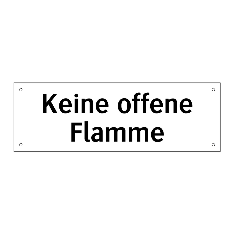 Keine offene Flamme