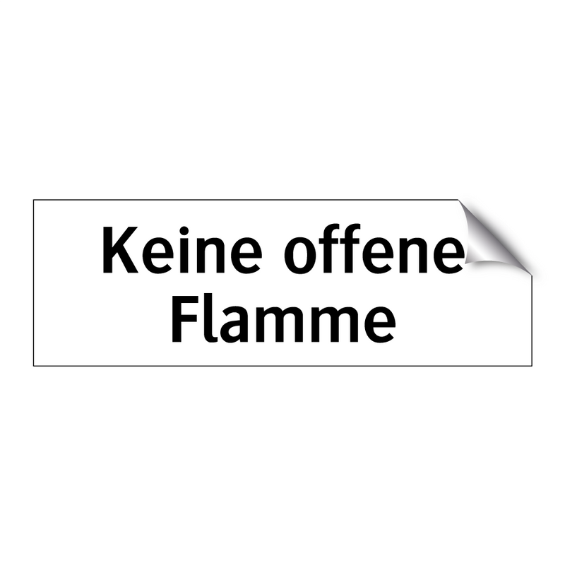 Keine offene Flamme