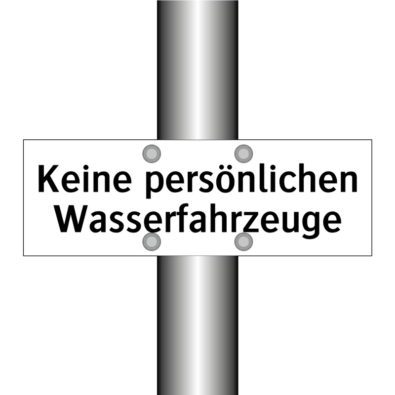 Keine persönlichen Wasserfahrzeuge