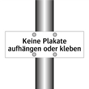 Keine Plakate aufhängen oder kleben