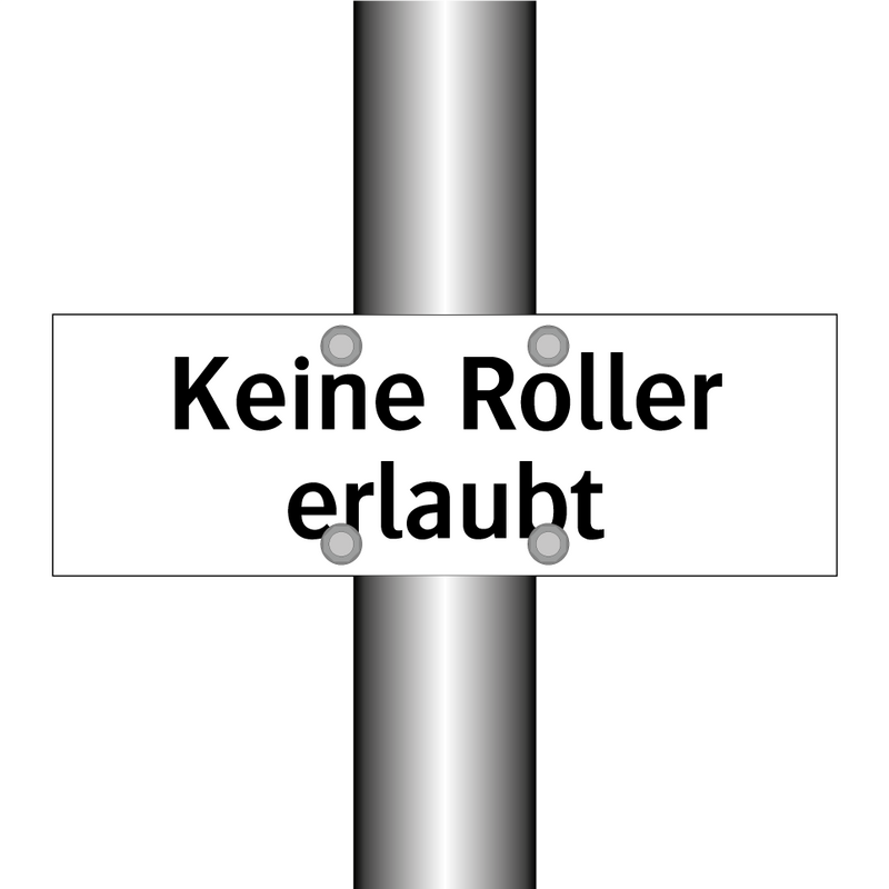 Keine Roller erlaubt