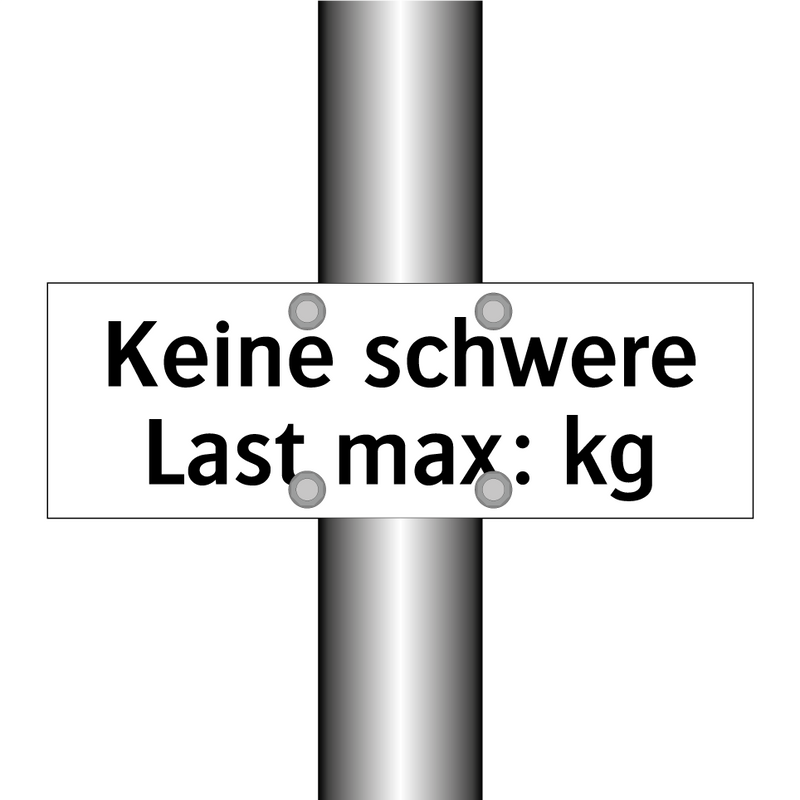 Keine schwere Last max: kg