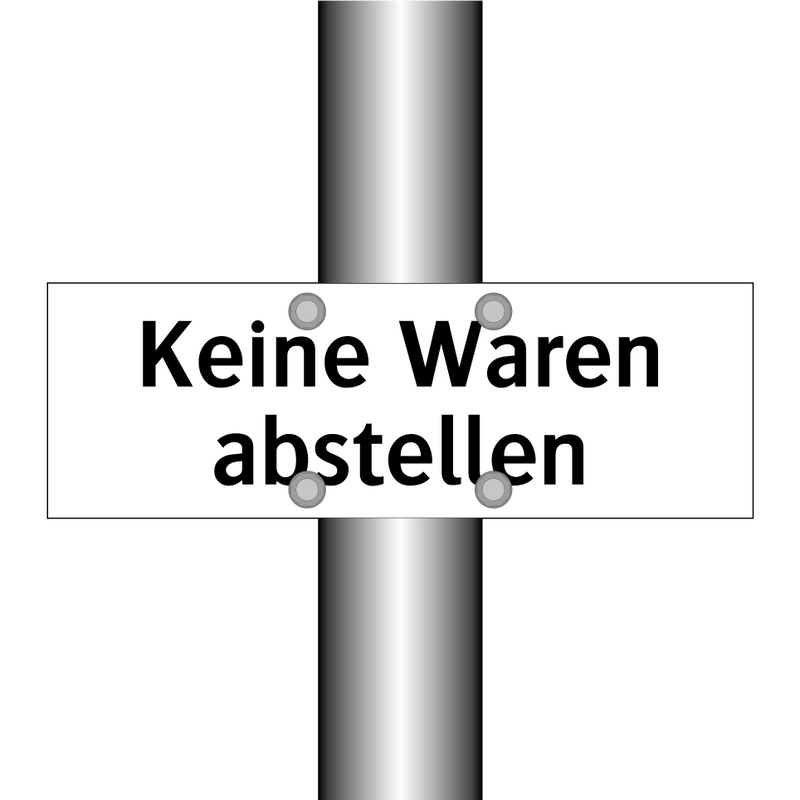 Keine Waren abstellen