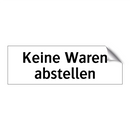 Keine Waren abstellen
