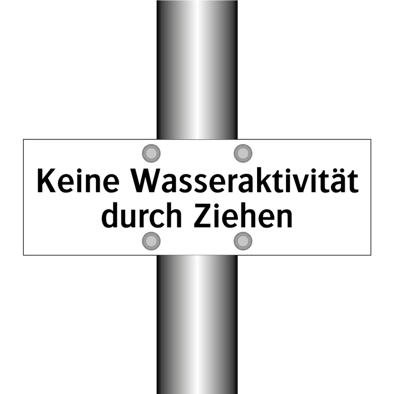 Keine Wasseraktivität durch Ziehen