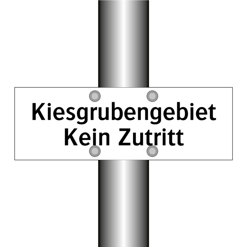 Kiesgrubengebiet Kein Zutritt