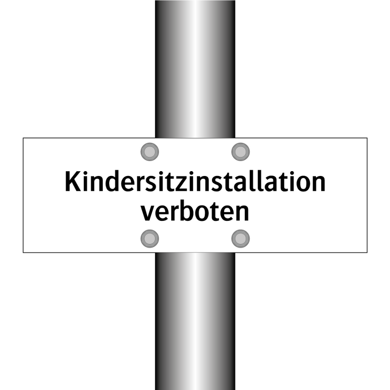Kindersitzinstallation verboten