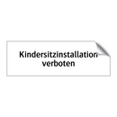 Kindersitzinstallation verboten