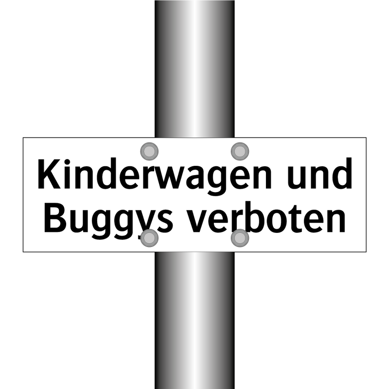 Kinderwagen und Buggys verboten