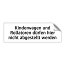 Kinderwagen und Rollatoren dürfen hier nicht abgestellt werden