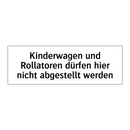 Kinderwagen und Rollatoren dürfen hier nicht abgestellt werden
