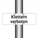 Klettern verboten