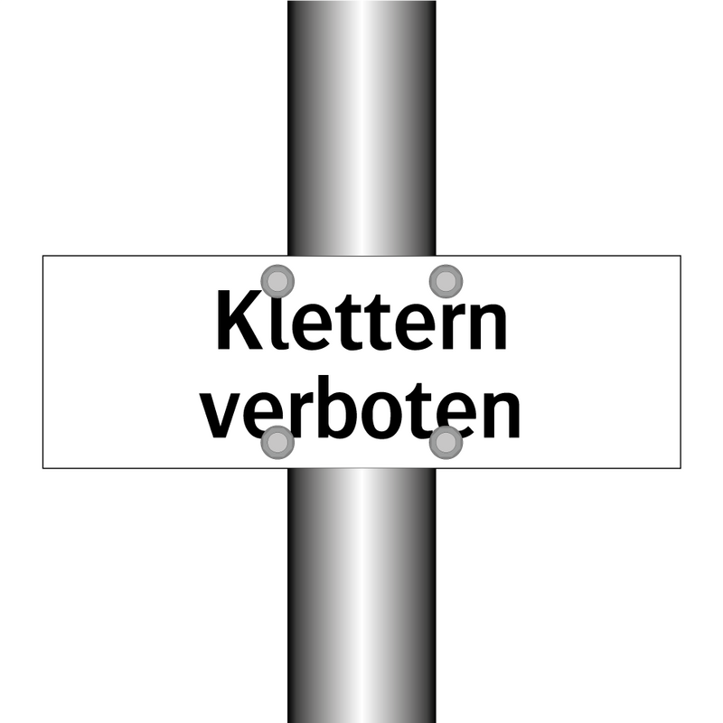 Klettern verboten