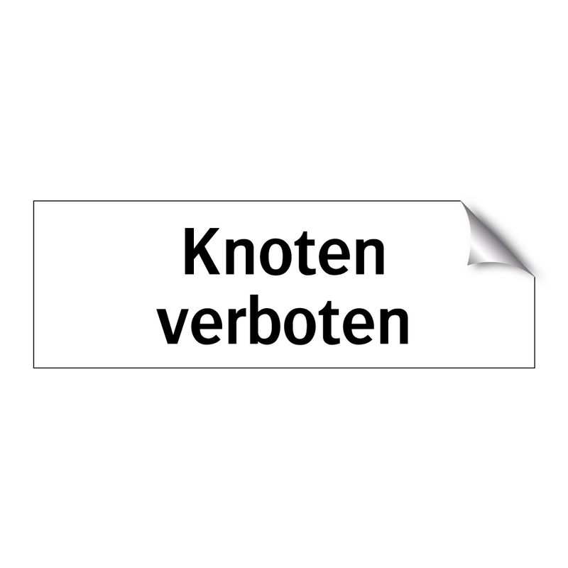 Knoten verboten