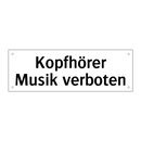 Kopfhörer Musik verboten
