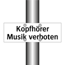 Kopfhörer Musik verboten