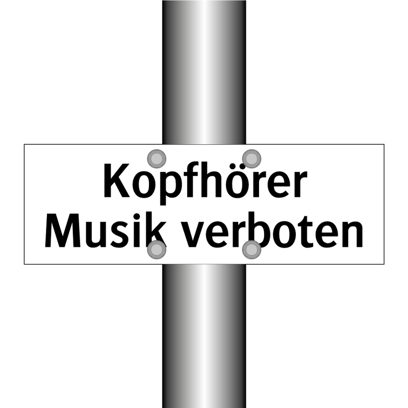 Kopfhörer Musik verboten