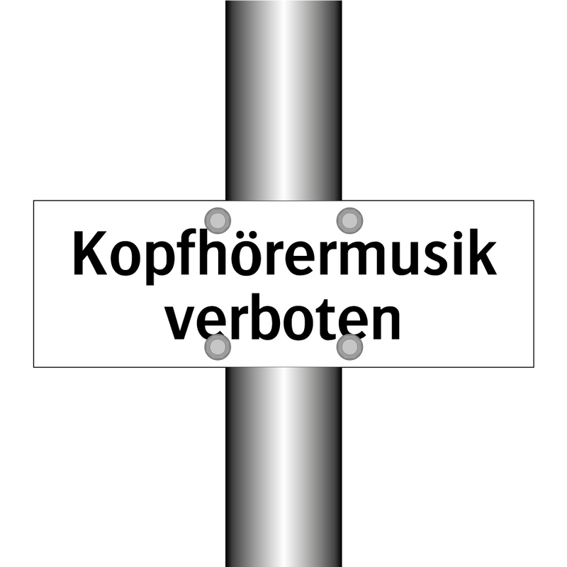 Kopfhörermusik verboten