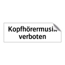 Kopfhörermusik verboten