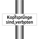 Kopfsprünge sind verboten