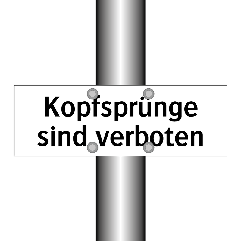 Kopfsprünge sind verboten