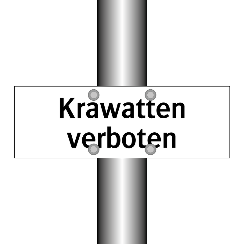 Krawatten verboten
