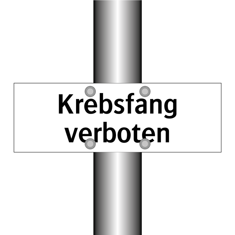 Krebsfang verboten