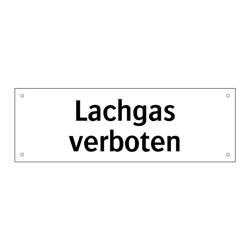 Lachgas verboten