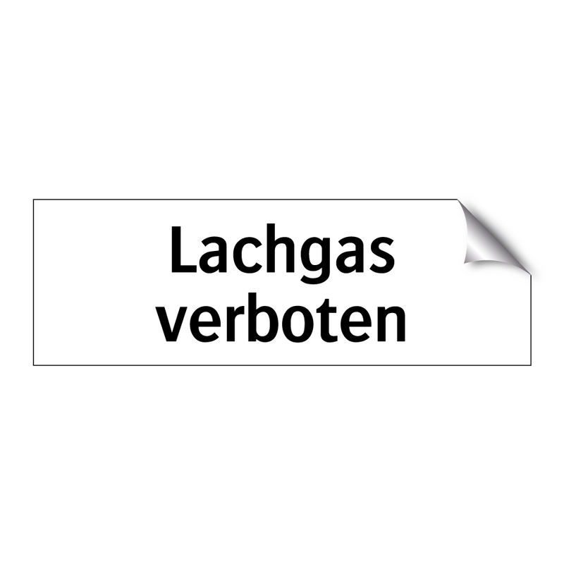 Lachgas verboten