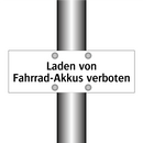 Laden von Fahrrad-Akkus verboten
