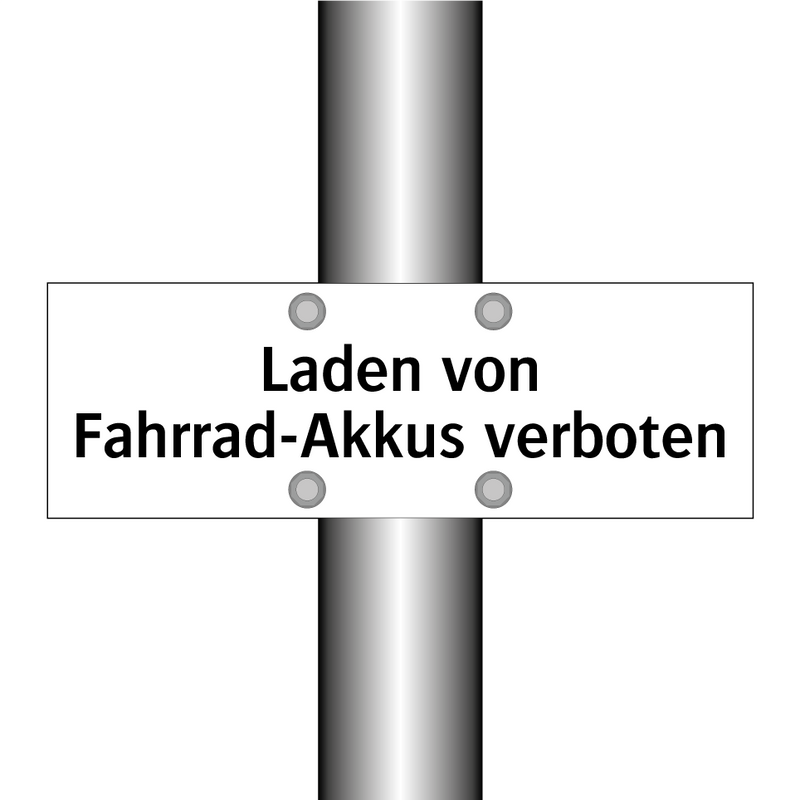 Laden von Fahrrad-Akkus verboten