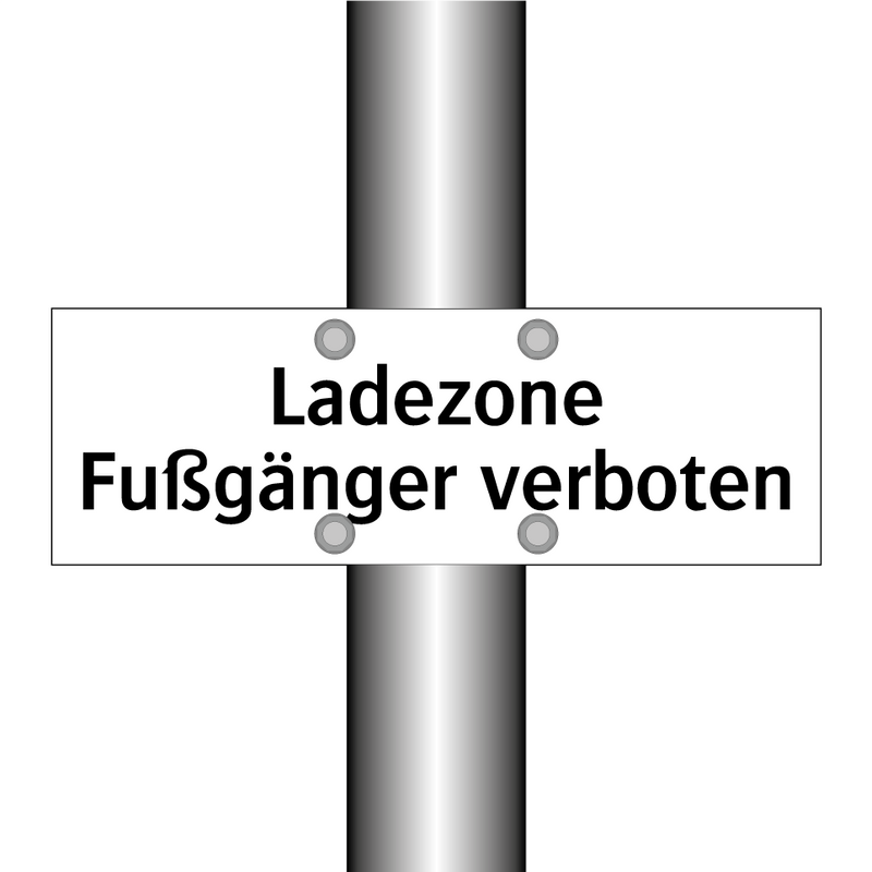 Ladezone Fußgänger verboten