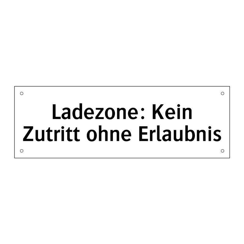 Ladezone: Kein Zutritt ohne Erlaubnis
