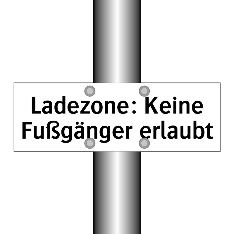 Ladezone: Keine Fußgänger erlaubt