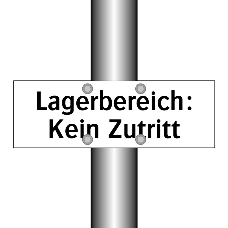 Lagerbereich: Kein Zutritt