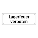 Lagerfeuer verboten