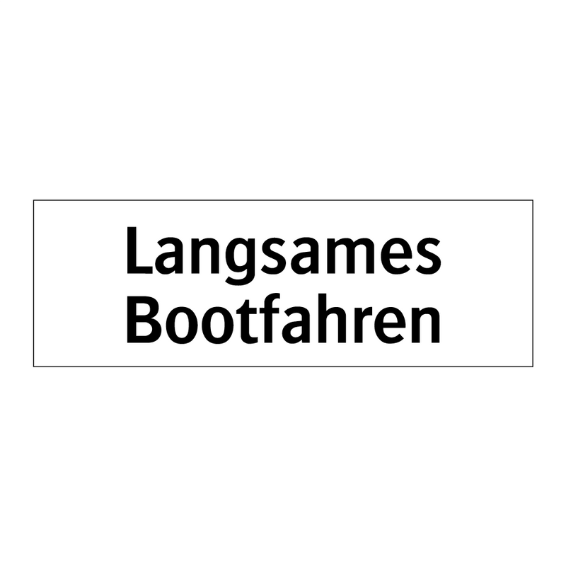 Langsames Bootfahren