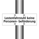 Lastenfahrstuhl keine Personen- beförderung