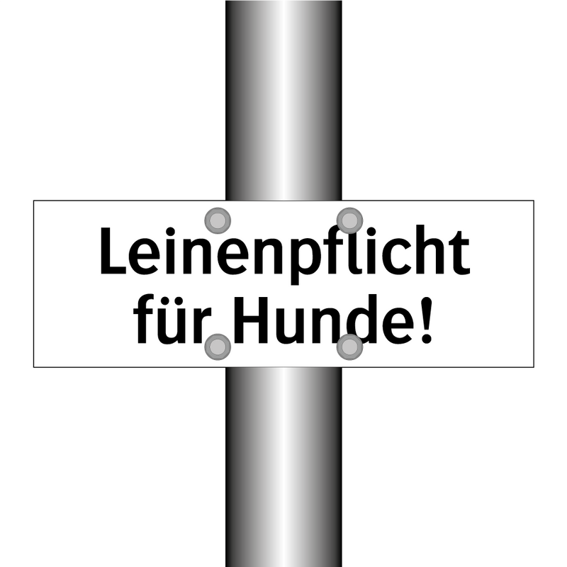 Leinenpflicht für Hunde!