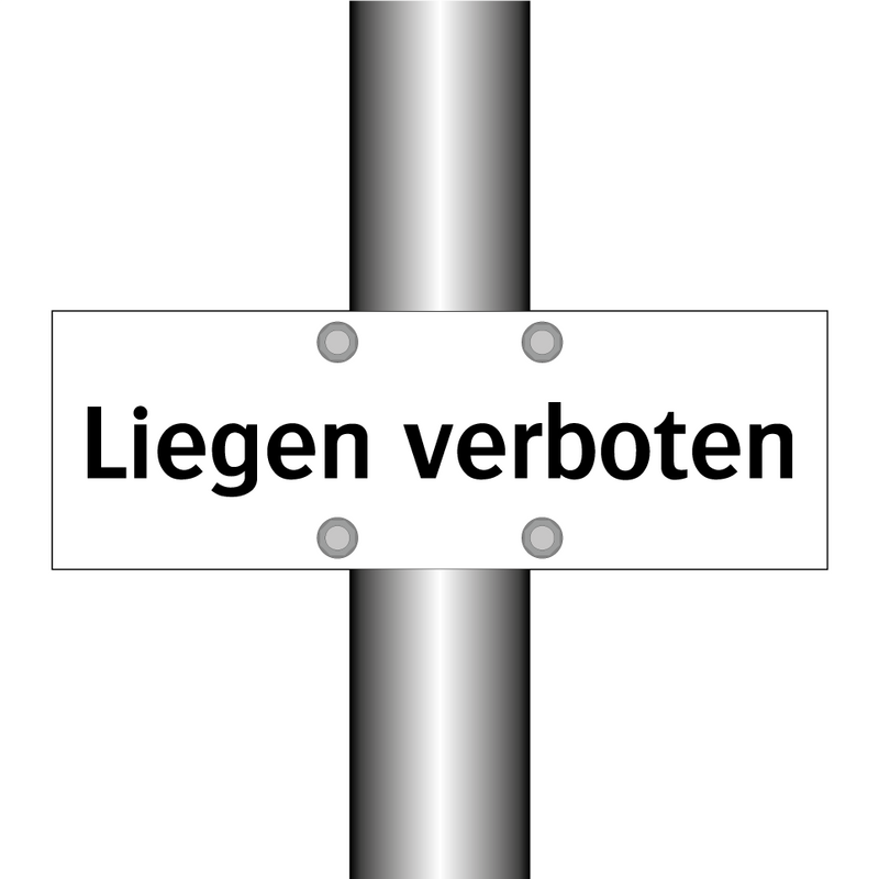 Liegen verboten