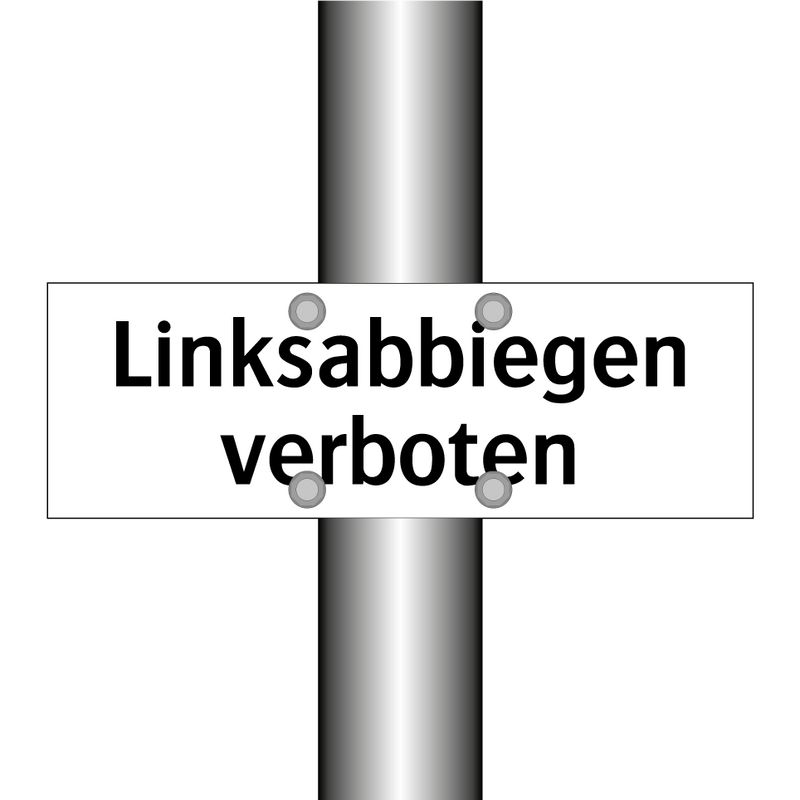 Linksabbiegen verboten