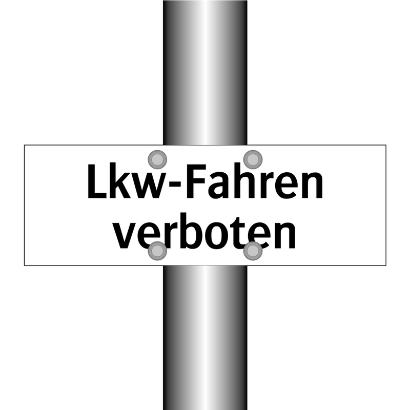 Lkw-Fahren verboten