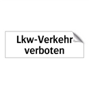 Lkw-Verkehr verboten