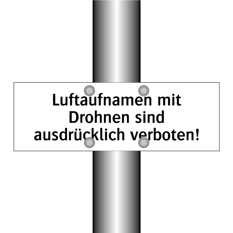 Luftaufnamen mit Drohnen sind ausdrücklich verboten!