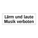 Lärm und laute Musik verboten