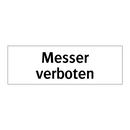 Messer verboten