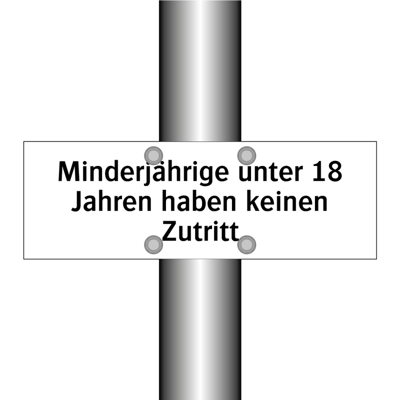 Minderjährige unter 18 Jahren haben keinen Zutritt