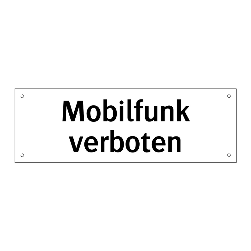 Mobilfunk verboten